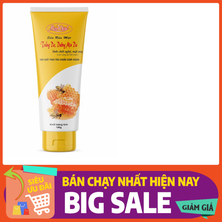 [HCM]Sữa Rửa Mặt Trắng Da Dưỡng Mịn Da miss white mật ong 100g