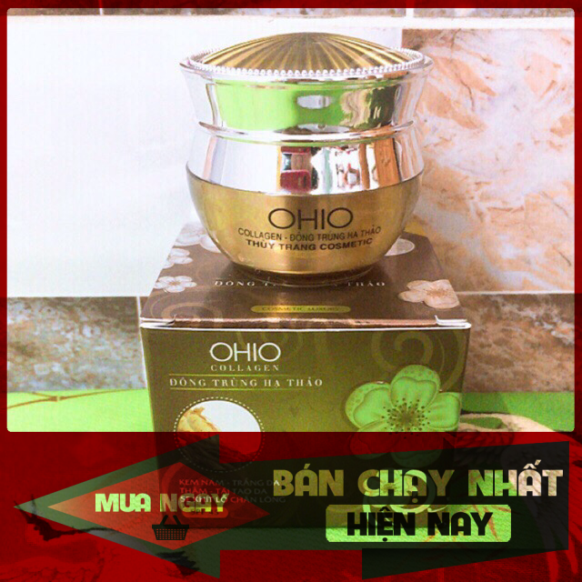 [HCM]Kem Nám OHIO Đông Trùng Hạ Thảo-Colagen 20g