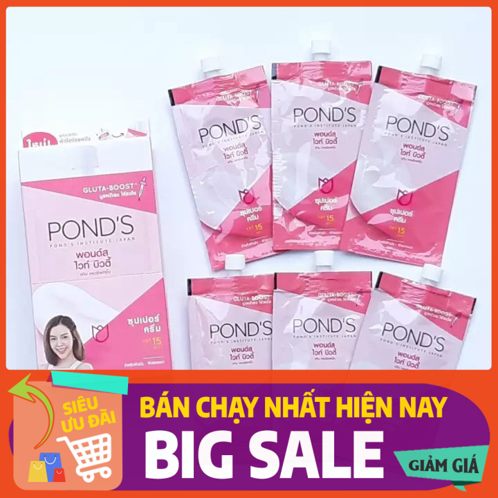 [HCM]1 Hộp 6 Tuýp Kem dưỡng trắng da Ponds Thái Lan chính hãng (10g)