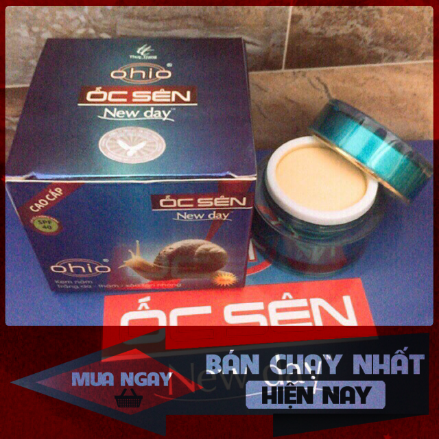 [HCM]Kem nám - Trắng da - Thâm - Xóa tàn nhang Ohio Ốc Sên New Day 18g
