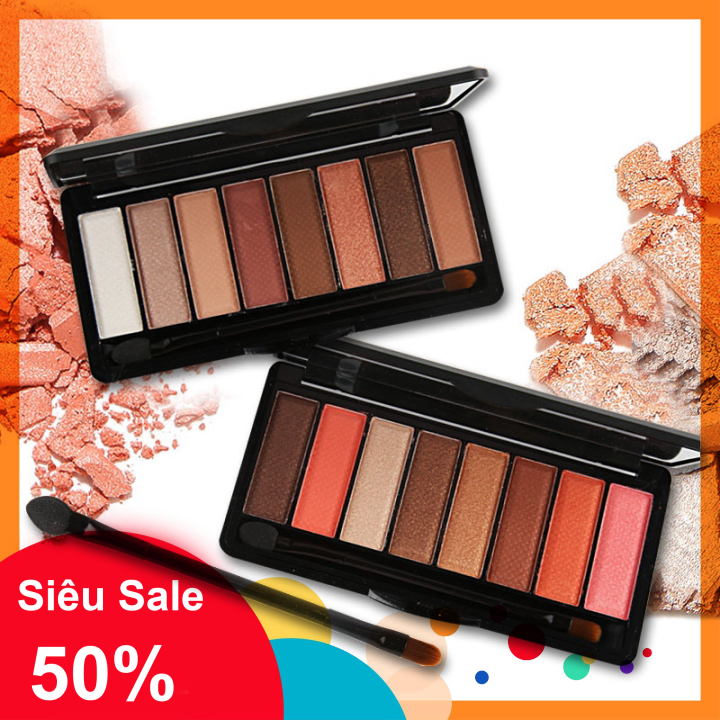 [TẶNG KEM DƯỠNG TAY]Phấn mắt 8 ô Aerveal nội địa Trung – CAVALI – gồm 4 tone màu hot trend bám màu cực tốt