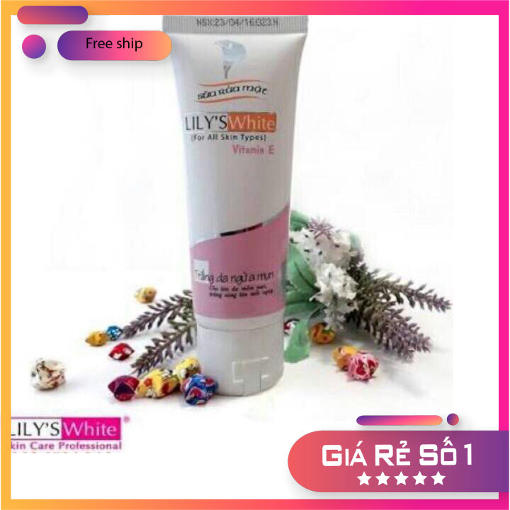 [HCM]Sữa rửa mặt sáng da - ngừa mụn Lily’s white CHÍNH HÃNG