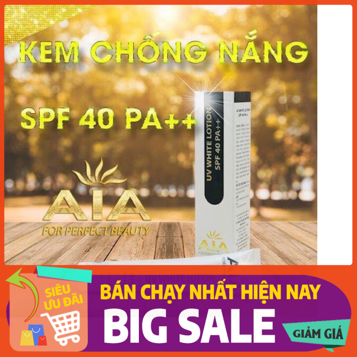 [Hcm]Aia – Kem Chống Nắng Uv White Lotion Spf 40 Pa++ 60Ml