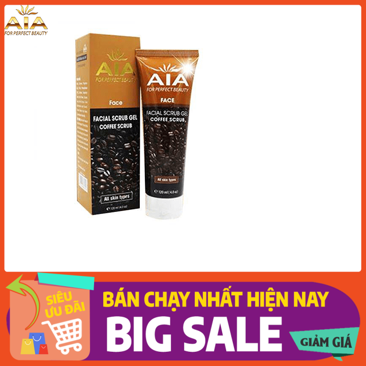 [HCM]Gel AIA Tẩy Tế Bào Chết Da Mặt Coffee Facial (120ml)