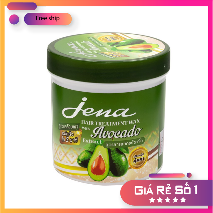 [HCM]Kem ủ tóc Jena Hair Treatment Wax vị bơ - Thái Lan (500g) CHÍNH HÃNG