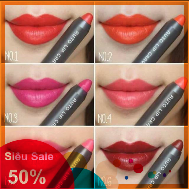 Son bút chì Auto Lip Crayon Yadah Son sáp dạng bút chì Hàn Quốc Son thỏi mịn môi tone màu chuẩn ( XẢ TỒN GIAO MÀU NGẪU NHIÊN )