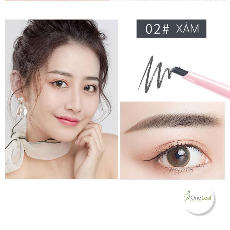 MAYCREATE – Chì kẻ mày 2 đầu chải mày Multi Purpose Eyebrown Pencil OL044
