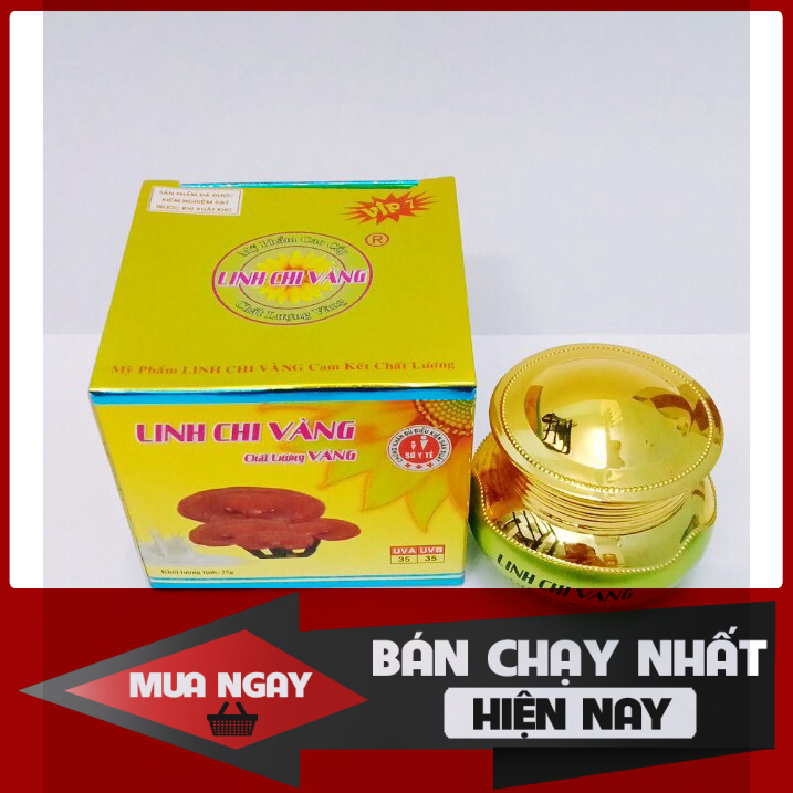 [HCM]KEM SẠCH MỤN THÂM TRẮNG DA MỜ SẸO LINH CHI VÀNG 25G