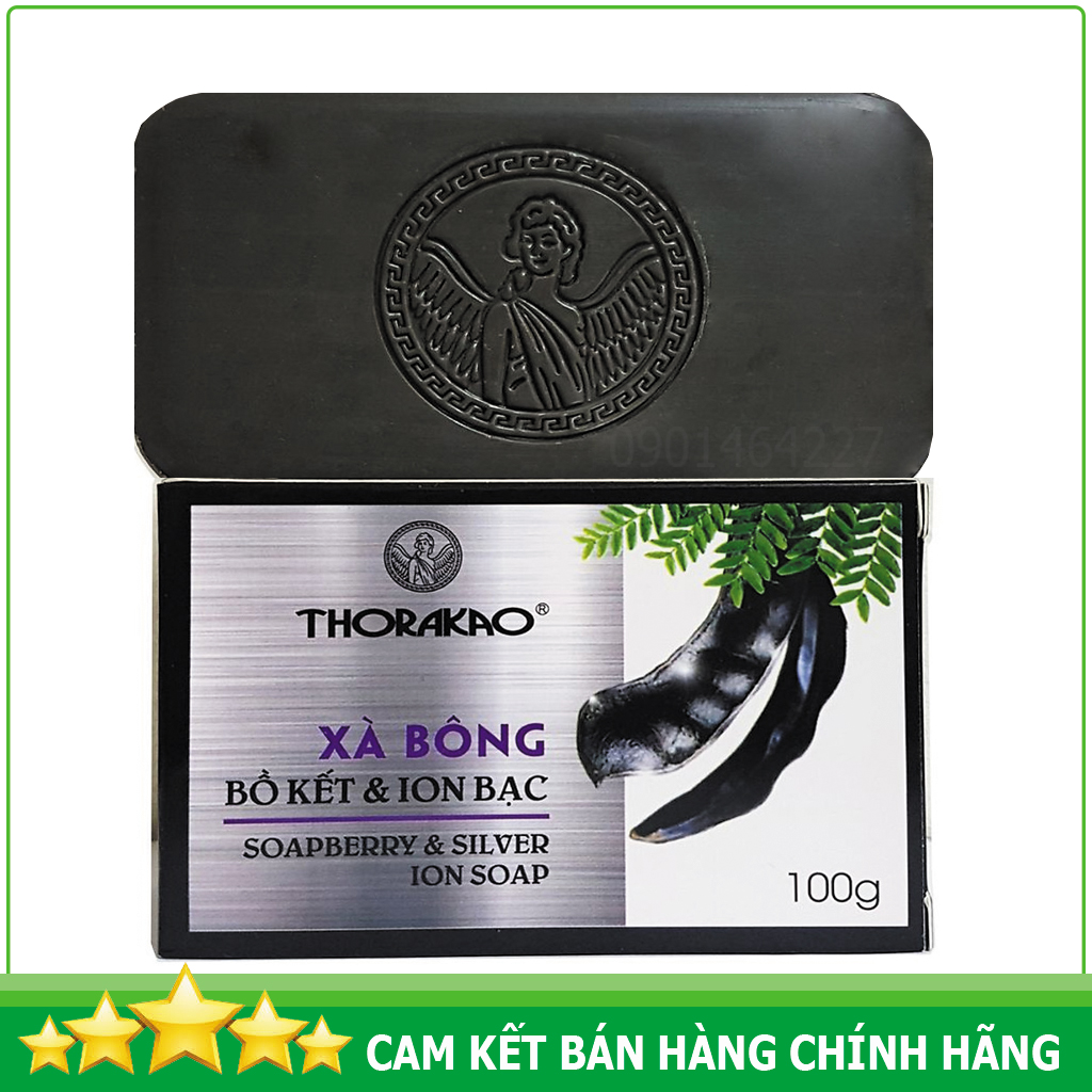 Xà Bông Bồ Kết & Ion Bạc 100G Thorakao Chứa Lượng Saonion Và Ion Bạc Có Tính Kháng Khuẩn