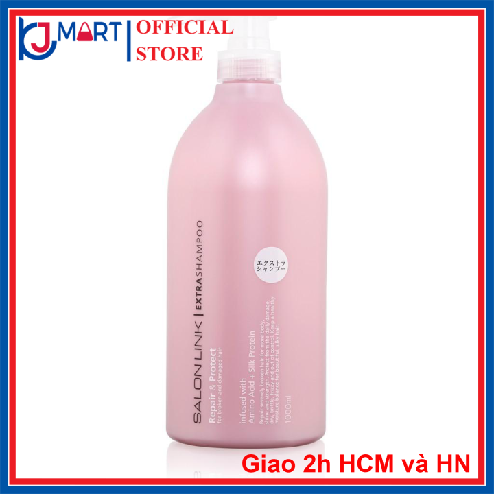 [Hcm] Dầu Gội Phục Hồi Tóc Hư Tổn Salon Link Extra Nội Địa Nhật ( Chai Màu Hồng - 1000Ml )Dầu Gội Được Đặc Chế Cho Tóc Khô Chẻ Ngọn Hư Tổn Do Uốn Nhuộm Và Dùng Hóa Chất Nhiều.