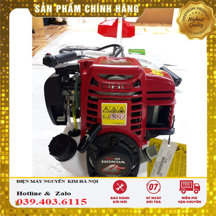 Máy cắt cỏ 4 thì Honda GX35 Thái Lan - Máy cắt cỏ chạy xăng Honda GX35 Cắt các loại cây cỏ từ bụi rậ