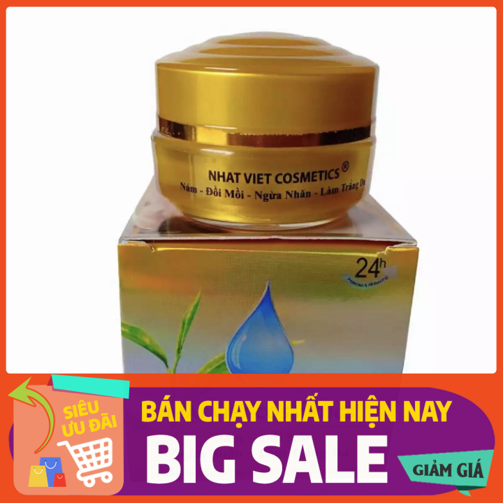 [HCM]Kem Nám Đồi mồi Ngừa nhăn Làm trắng da Trà xanh và Serum NHẬT VIỆT COSMETICS – 13g