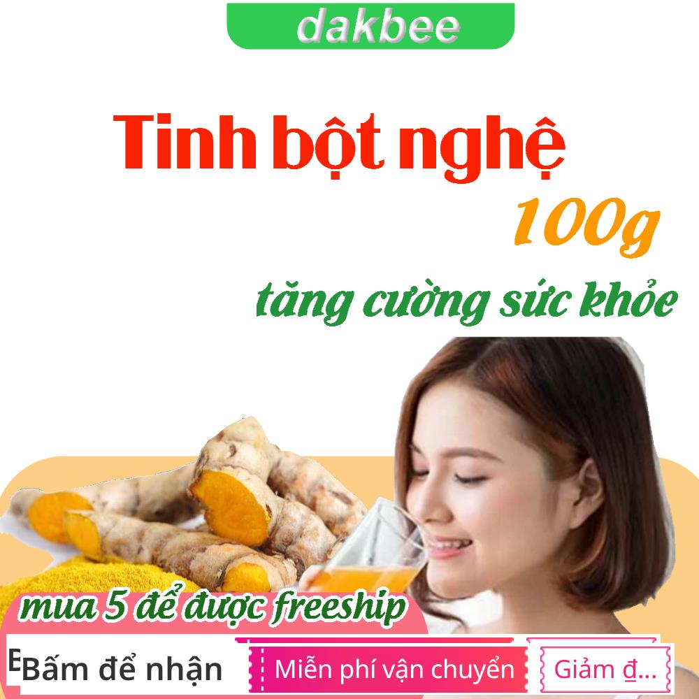 100G Tinh Bột Nghệ Nguyên Chất Đăklăk Hỗ Trợ Giảm Đau Dạ Dày Hỗ Trợ Tiêu Hóa Mịn Da Tăng Cường Sức Đề Kháng Cơ Thể