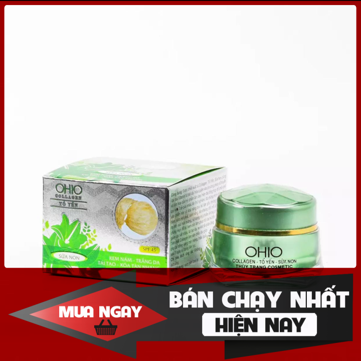 [HCM]Kem nám- Trắng da- Tái tạo- Xóa tàn nhang- Sữa non- Tổ yến 18(g)