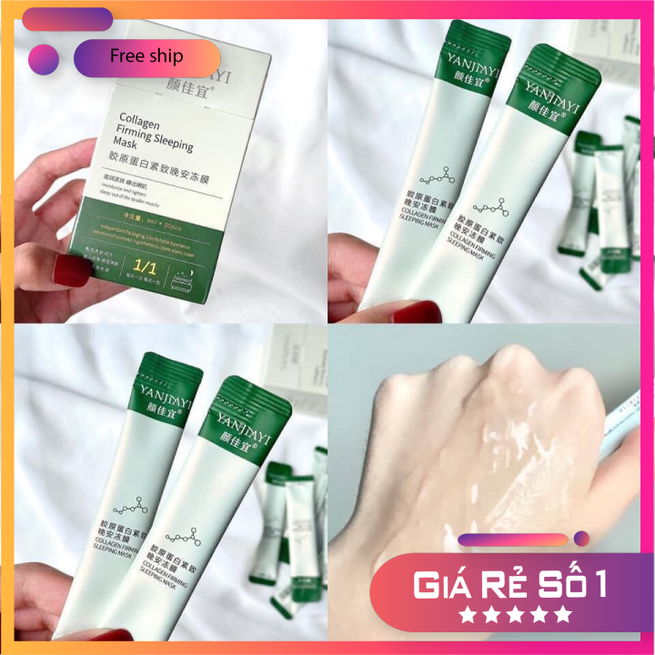 [HCM]MẶT NẠ NGỦ THẠCH COLAGEN HỘP 20 GÓI CHÍNH HÃNG