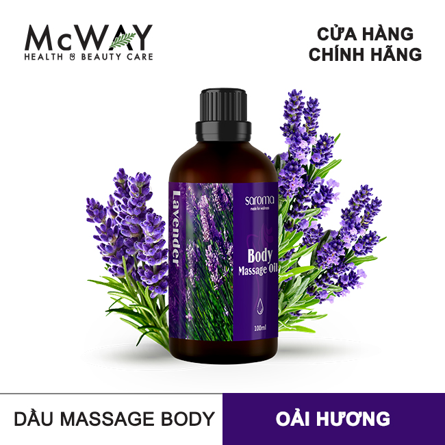 Dầu Massage Body Oải Hương Saroma