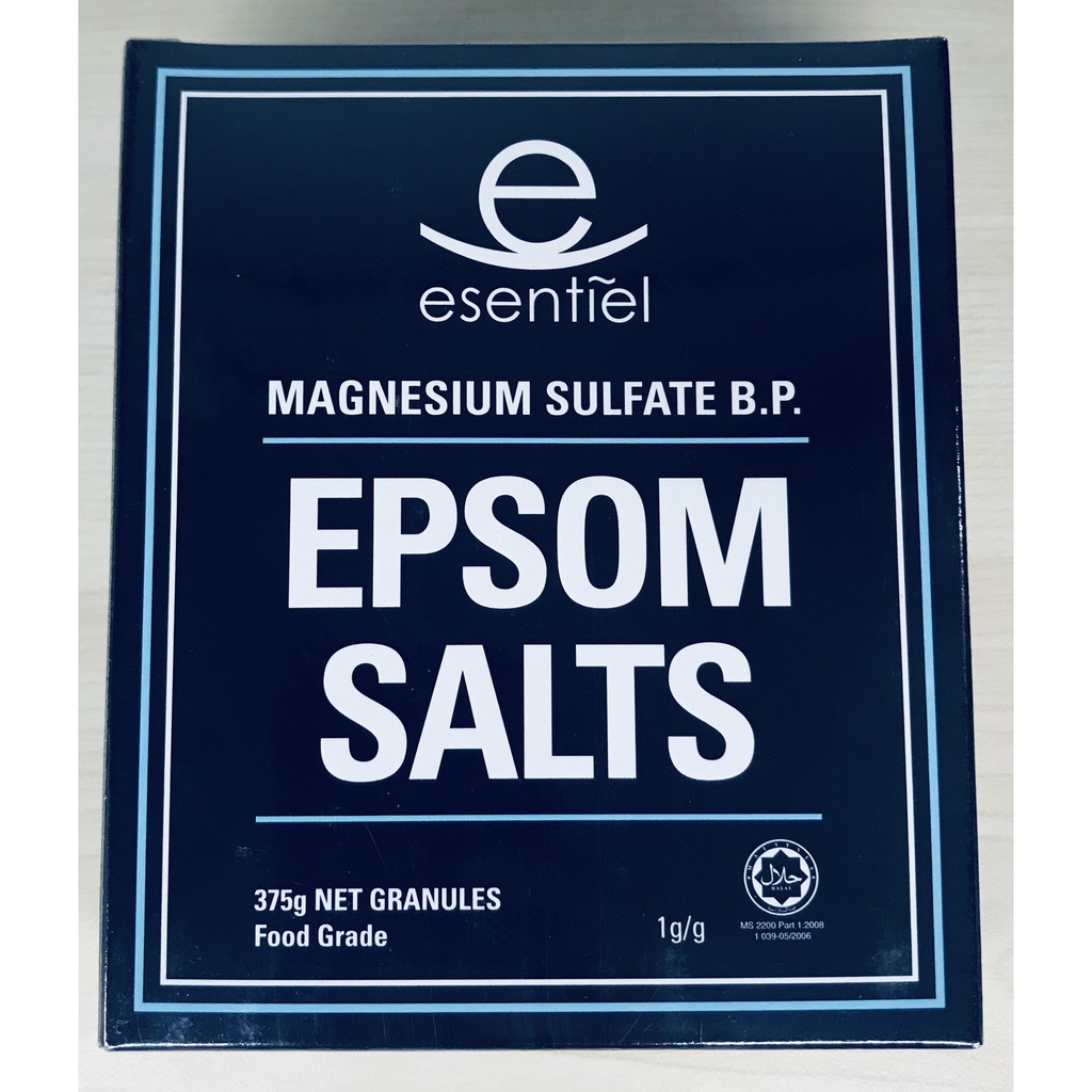 [Hcm]Tẩy Tế Bào Chết Giảm Mụn Lưng Giảm Đau Xương Khớp Muối Epsom Salt Hộp 375G Nhập Khẩu Malaysia