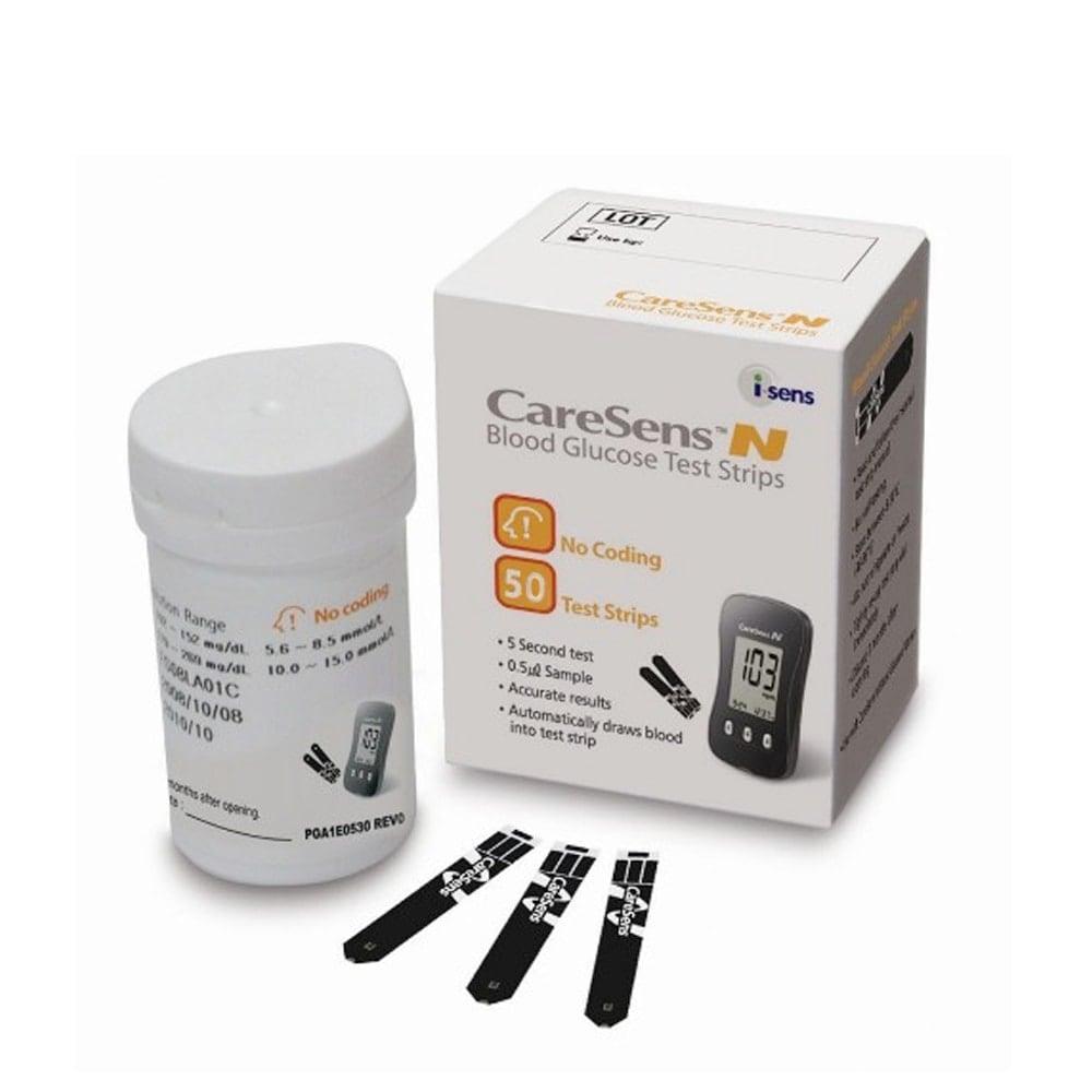 Que thử đường huyết caresens N hộp 25 que
