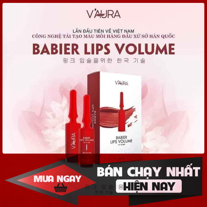 [HCM]SERUM VAURA – son dưỡng môi vaura – tinh chất cấy hồng tri thâm môi vaura – serum cấy màu môi vaura – ủ môi vaura số 1