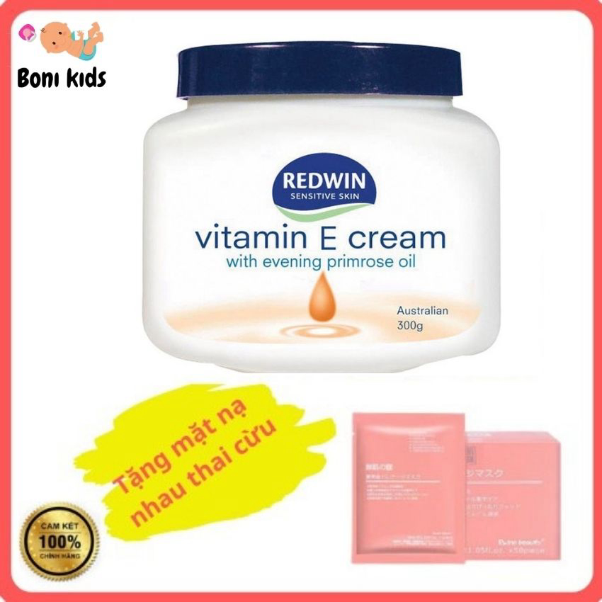 Kem Dưỡng Da Mặt Toàn Thân Trắng Mềm Mịn Redwin Vitamin E Cream 300G Của Úc Giúp Dưỡng Da Body Ngày Và Đêm Hiệu Quả