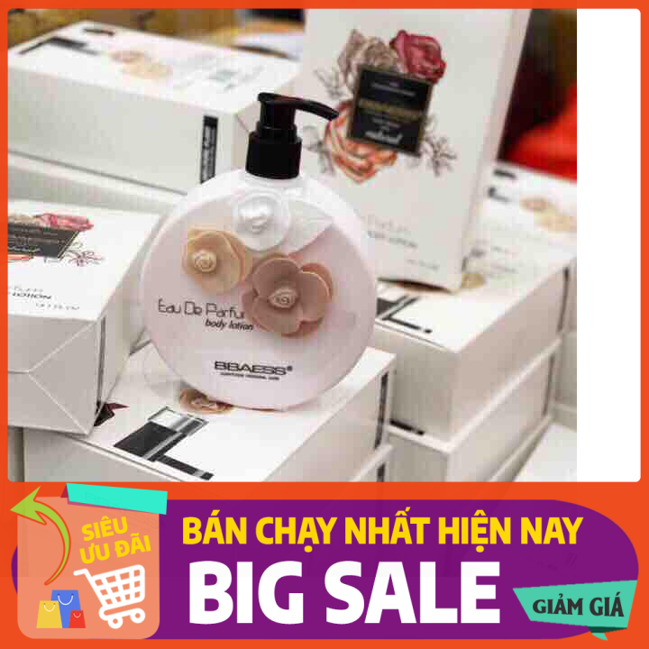 Sữa tắm 3 bông hương nước hoa BBAESS 400ml mẫu mới màu trắng đục