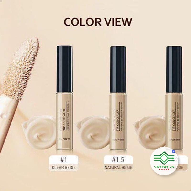 Kem Che Khuyết Điểm The Saem Cover Perfection Tip Concealer Spf28 Pa++ Vt142