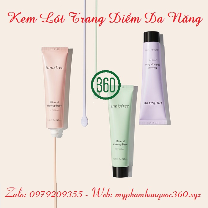 Kem Lót Đa Năng Innisfree. Mineral Make Up Base Spf30 Pa++ 40Ml