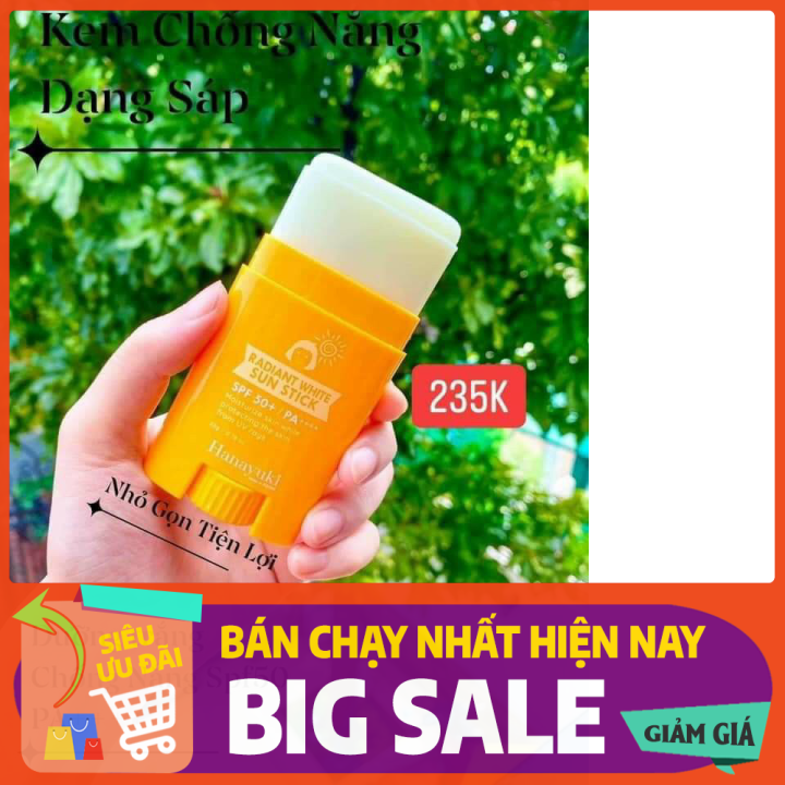 [HCM]Sáp Chống Nắng Hanayuki – Hanayuki Radiant White Sun Stick – Kem Chống Nắng Hanayuki – Thanh Lăn Chống Nắng Hanayuki