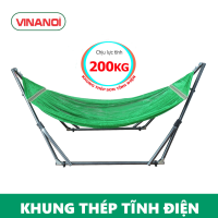 Khung võng xếp khung thép phi 32 VINANOI chưa kèm lưới võng - KT365 - Chịu lực tĩnh 200Kg
