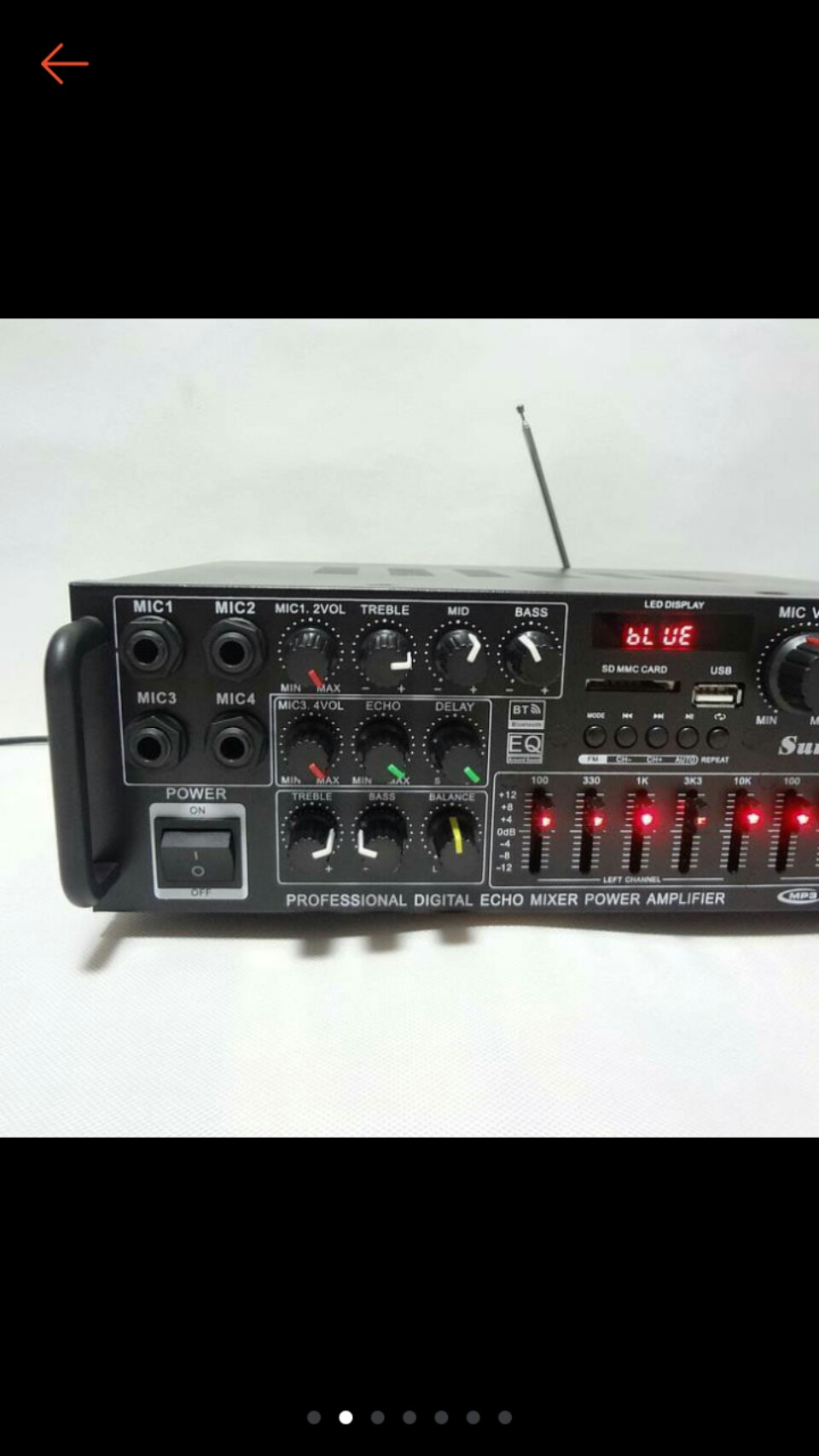 Amply 12v -220V Karaoke - Bluetooth- Cực hay -Sunbuck MP-326BT có quạt tản nhiệt