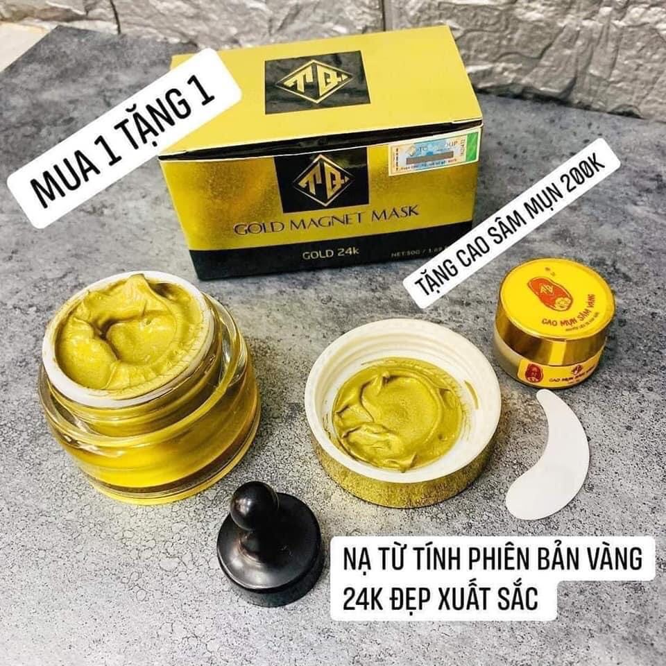 [Hcm]Mặt Nạ Nam Châm Vàng 24K + Tặng Kèm Nạ Cao Mụn