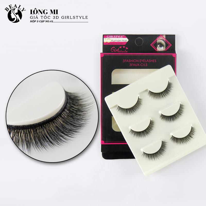 Lông Mi Giả Tóc 3D Girlstyle Hộp 3 Cặp No.41