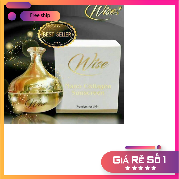 [HCM]Kem dưỡng chống nắng Wise Nano Collagen Suncreen Thái Lan 12g CHÍNH HÃNG