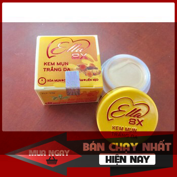 [HCM]Kem mụn trắng da Ella 8x