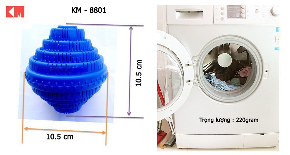 Bóng giặt WashingBall KM 8801 hàng Nhật