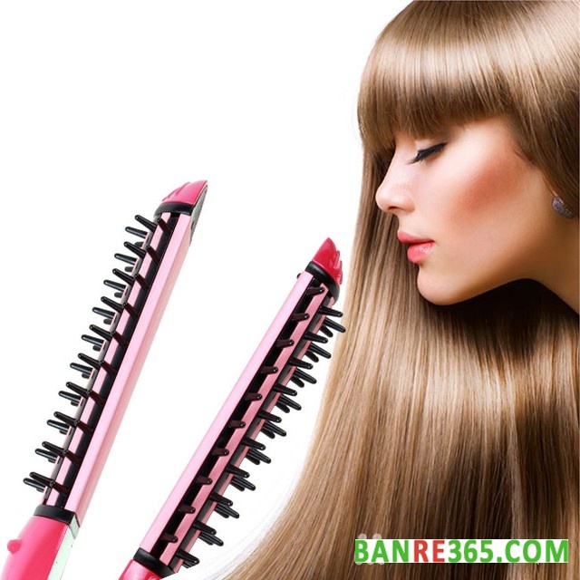 Lược điện tạo 3 kiểu tóc xoăn, thẳng, dập xù - 3