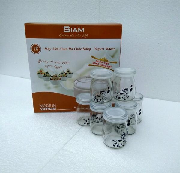máy làm sữa chua 16 cốc thủy tinh