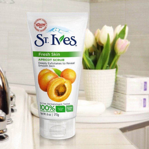 Kết quả hình ảnh cho tẩy da chết St.Ives Fresh Skin Apricot Scrub