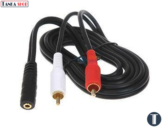 Cáp audio jack 3.5mm (female) to 2 RCA AV