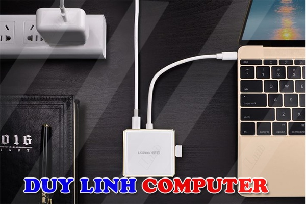 Cáp chuyển đổi USB Type C to VGA + Hub 1 USB 3.0, 2 USB 2.0Ugreen 30442