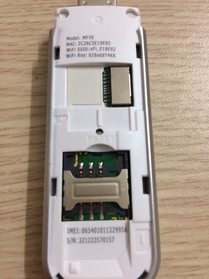 Bộ phát Wifi USB từ sim 3G tốc độ cao ZTE MF70 chính hãng 5