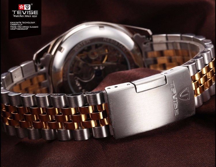 Đồng hồ Tevise chính hãng, máy cơ Automatic 4