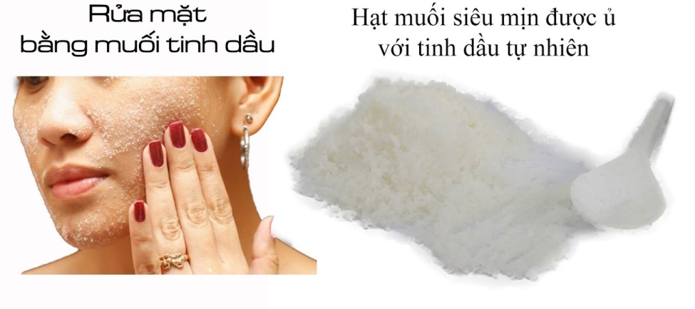 muối tinh dầu rửa mặt