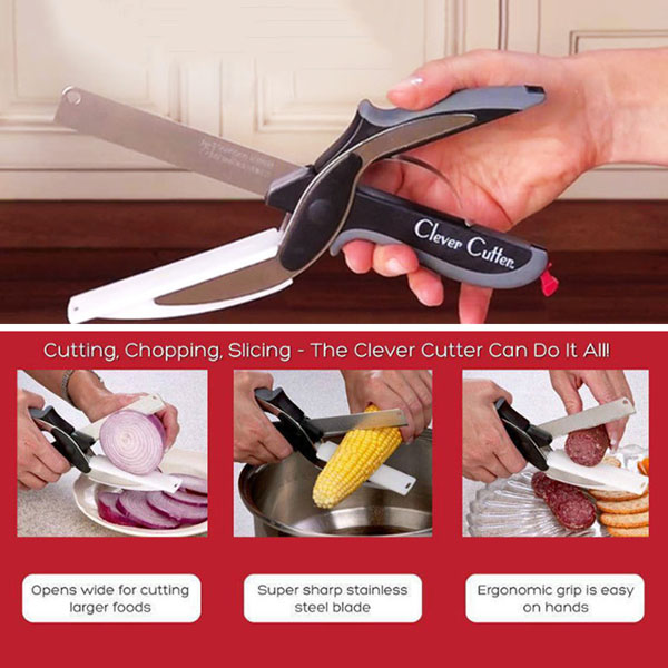 Multi-purpose vegetable cutting knife