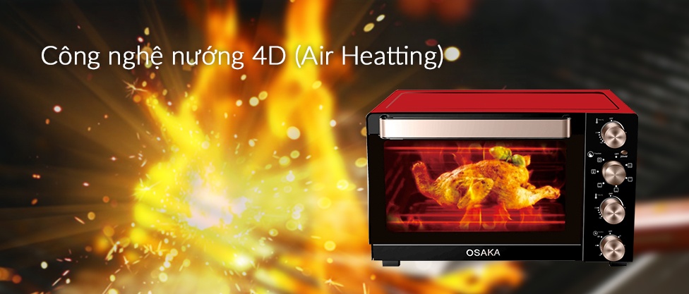 Công nghệ nướng 4D (Air Heatting)