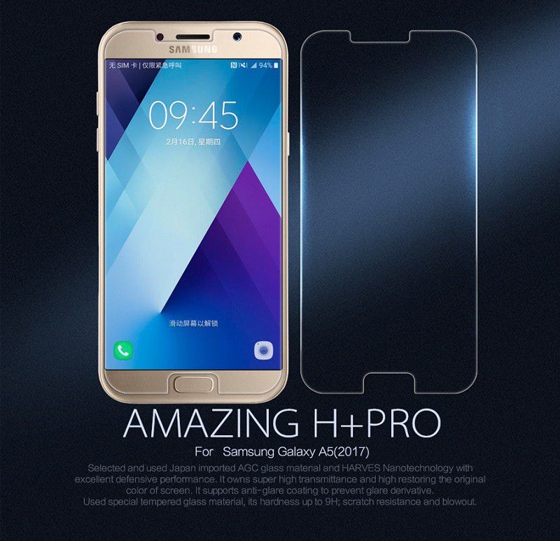 Kính cường lực Galaxy A5 2017 hiệu Nillkin H+ Pro