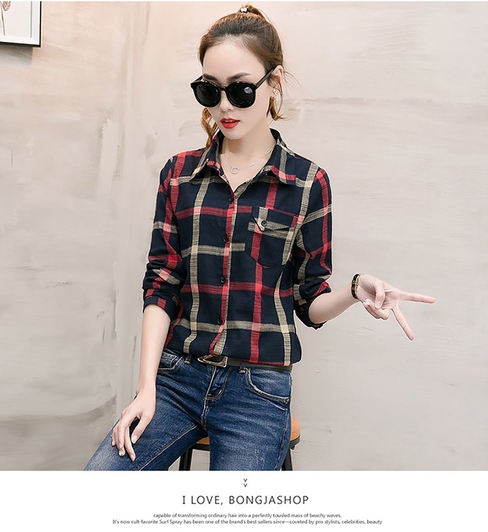 ÁO SƠ MI SỌC 3 MÀU PHỐI TUI HARA - A419 3