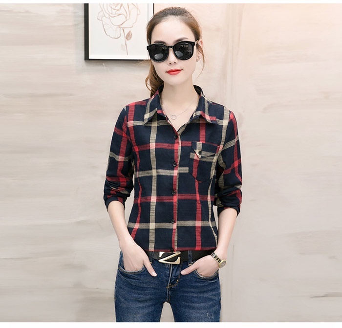 ÁO SƠ MI SỌC 3 MÀU PHỐI TUI HARA - A419 2