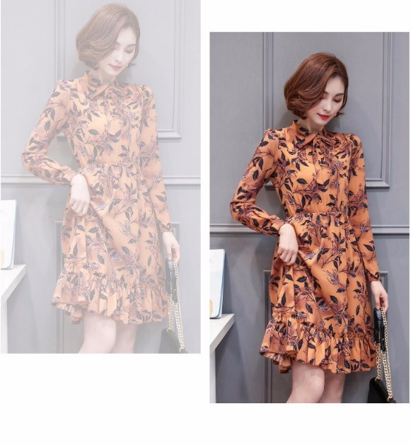 HÀNG NHẬP ĐỦ SIZE -ĐẦM XÒE CAO CẤP HỌA TIẾT BY8071 12