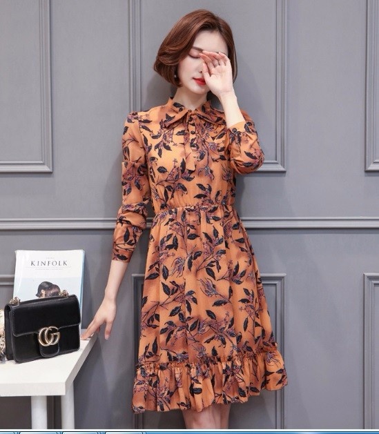 HÀNG NHẬP ĐỦ SIZE -ĐẦM XÒE CAO CẤP HỌA TIẾT BY8071 9